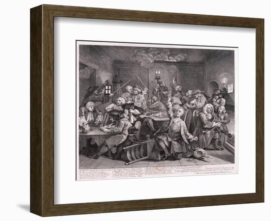 A Rake's Progress, 1735-William Hogarth-Framed Giclee Print