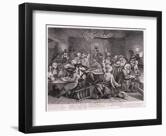 A Rake's Progress, 1735-William Hogarth-Framed Giclee Print