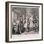 A Rake's Progress, 1735-William Hogarth-Framed Giclee Print