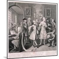 A Rake's Progress, 1735-William Hogarth-Mounted Giclee Print