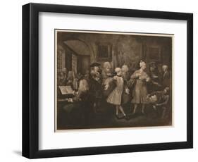 'A Rake's Progress - 2: The Levée', 1733-William Hogarth-Framed Giclee Print