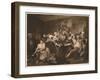 'A Rake's Progress - 3: The The Orgy', 1733-William Hogarth-Framed Giclee Print