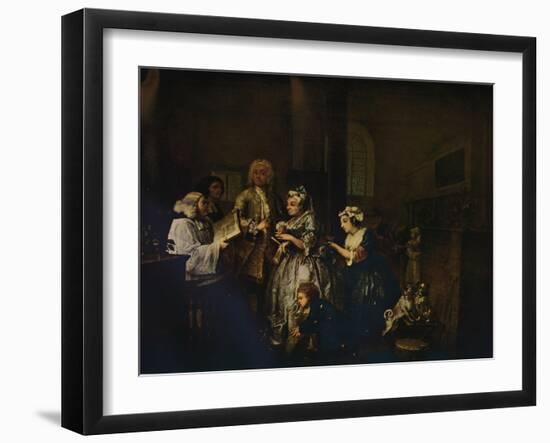 'A Rake's Progress - 5: He Marries', 1733 (1934)-William Hogarth-Framed Giclee Print