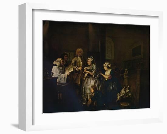 'A Rake's Progress - 5: He Marries', 1733 (1934)-William Hogarth-Framed Giclee Print