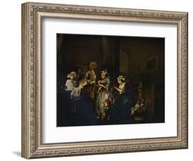 'A Rake's Progress - 5: He Marries', 1733 (1934)-William Hogarth-Framed Giclee Print