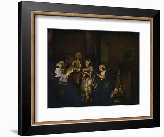 'A Rake's Progress - 5: He Marries', 1733 (1934)-William Hogarth-Framed Giclee Print