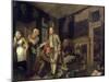 A Rake's Progress I: the Rake Taking Possession of His Estate, 1733-William Hogarth-Mounted Giclee Print