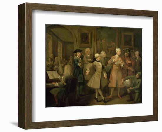 A Rake's Progress II: the Rake's Levee, 1733-William Hogarth-Framed Giclee Print