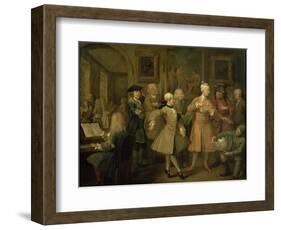 A Rake's Progress II: the Rake's Levee, 1733-William Hogarth-Framed Giclee Print