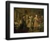 A Rake's Progress II: the Rake's Levee, 1733-William Hogarth-Framed Giclee Print