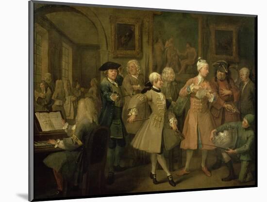 A Rake's Progress II: the Rake's Levee, 1733-William Hogarth-Mounted Giclee Print