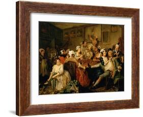 A Rake's Progress III: the Rake at the Rose-Tavern-William Hogarth-Framed Giclee Print