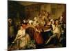 A Rake's Progress III: the Rake at the Rose-Tavern-William Hogarth-Mounted Giclee Print