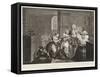 A Rake's Progress (Plate 5)-William Hogarth-Framed Stretched Canvas