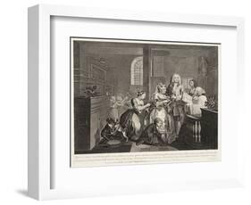 A Rake's Progress (Plate 5)-William Hogarth-Framed Giclee Print