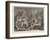 A Rake's Progress (Plate 7)-William Hogarth-Framed Giclee Print