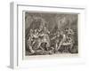 A Rake's Progress (Plate 7)-William Hogarth-Framed Giclee Print