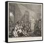 A Rake's Progress (Plate 8)-William Hogarth-Framed Stretched Canvas