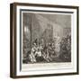 A Rake's Progress (Plate 8)-William Hogarth-Framed Giclee Print