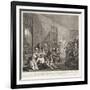 A Rake's Progress (Plate 8)-William Hogarth-Framed Giclee Print