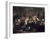 A Rake's Progress Vi: the Rake at a Gaming House, 1733-William Hogarth-Framed Giclee Print