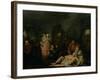 A Rake's Progress VIII: the Rake in Bedlam, 1733-William Hogarth-Framed Giclee Print