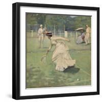 A Rally, 1885 (W/C on Paper)-John Lavery-Framed Giclee Print