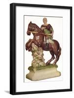 A Ralph Wood equestrian figure of King William III, in the guise of a Roman Emperor, 1785, (1923)-Ralph Wood-Framed Giclee Print