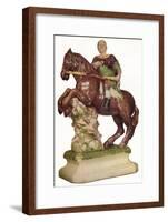 A Ralph Wood equestrian figure of King William III, in the guise of a Roman Emperor, 1785, (1923)-Ralph Wood-Framed Giclee Print