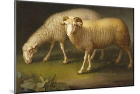 A Ram and a Sheep-Johan Wenzel Peter-Mounted Giclee Print