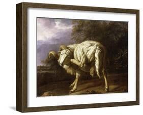 A Ram in a Wooded Landscape-Jan Baptist Weenix-Framed Giclee Print