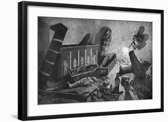 A Ransacked Egyptian Tomb, 1933-1934-Amedee Forestier-Framed Giclee Print