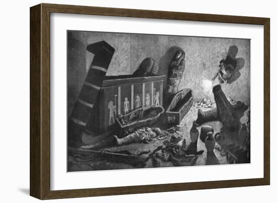 A Ransacked Egyptian Tomb, 1933-1934-Amedee Forestier-Framed Giclee Print