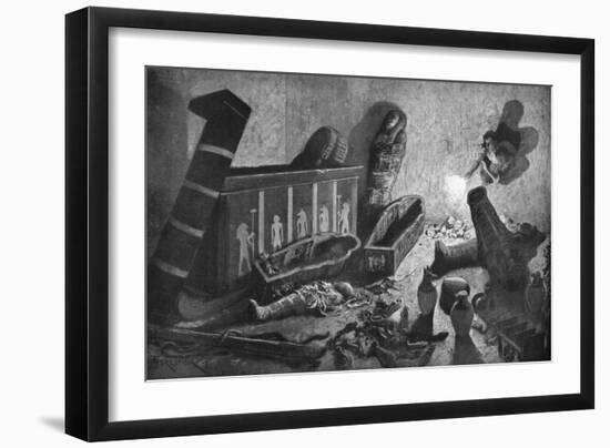 A Ransacked Egyptian Tomb, 1933-1934-Amedee Forestier-Framed Giclee Print