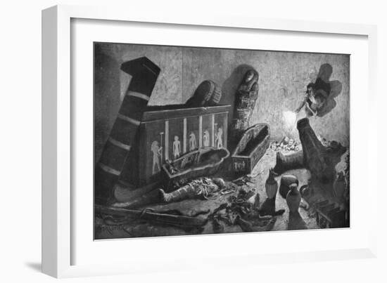 A Ransacked Egyptian Tomb, 1933-1934-Amedee Forestier-Framed Giclee Print