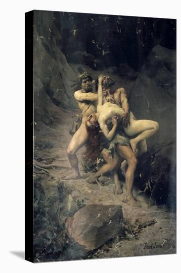 A Rape in the Stone Age, 1888-Paul Joseph Jamin-Stretched Canvas