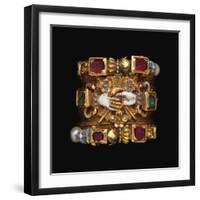 A Rare and Important Renaissance Jewelled Gold and Enamel Dated Marriage Ring, Circa 1610-null-Framed Giclee Print