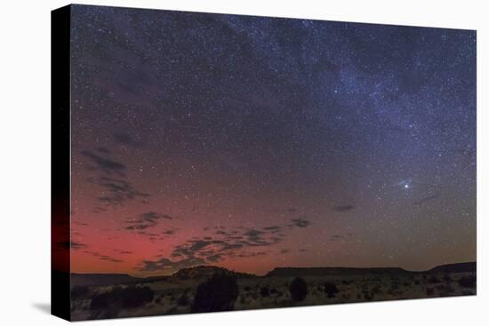 A Rare Aurora Display over Black Mesa, Okalahoma, Usa-null-Stretched Canvas