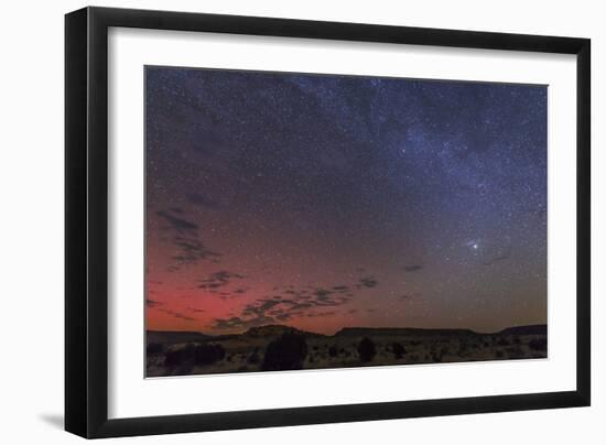 A Rare Aurora Display over Black Mesa, Okalahoma, Usa-null-Framed Photographic Print