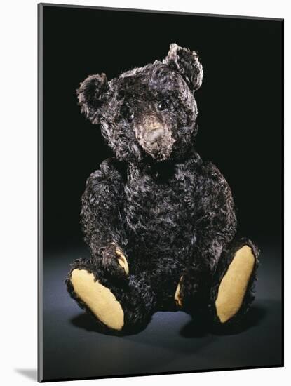 A Rare Black Steiff Teddy Bear with Rich Black Curly Mohair, circa 1912-Steiff-Mounted Giclee Print