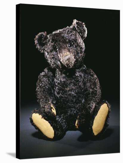 A Rare Black Steiff Teddy Bear with Rich Black Curly Mohair, circa 1912-Steiff-Stretched Canvas