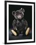 A Rare Black Steiff Teddy Bear with Rich Black Curly Mohair, circa 1912-Steiff-Framed Giclee Print