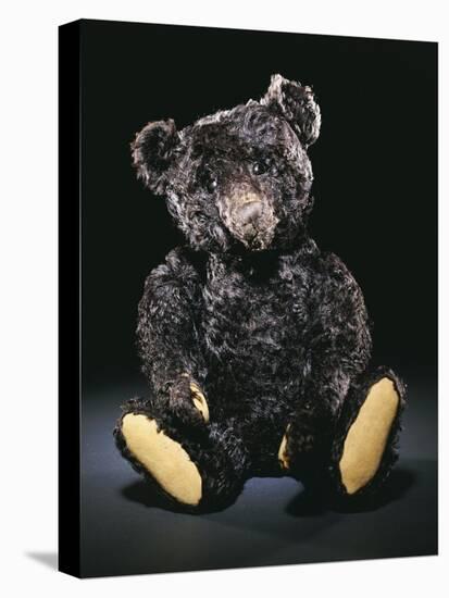 A Rare Black Steiff Teddy Bear with Rich Black Curly Mohair, circa 1912-Steiff-Stretched Canvas