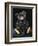 A Rare Black Steiff Teddy Bear with Rich Black Curly Mohair, circa 1912-Steiff-Framed Giclee Print