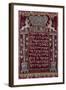 A Rare German Jewelled Parochet (Torah Ark Curtain), Dated 1764-null-Framed Giclee Print