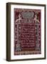 A Rare German Jewelled Parochet (Torah Ark Curtain), Dated 1764-null-Framed Giclee Print