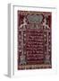 A Rare German Jewelled Parochet (Torah Ark Curtain), Dated 1764-null-Framed Giclee Print
