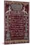 A Rare German Jewelled Parochet (Torah Ark Curtain), Dated 1764-null-Mounted Giclee Print