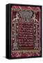 A Rare German Jewelled Parochet (Torah Ark Curtain)-null-Framed Stretched Canvas