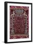 A Rare German Jewelled Parochet (Torah Ark Curtain)-null-Framed Giclee Print